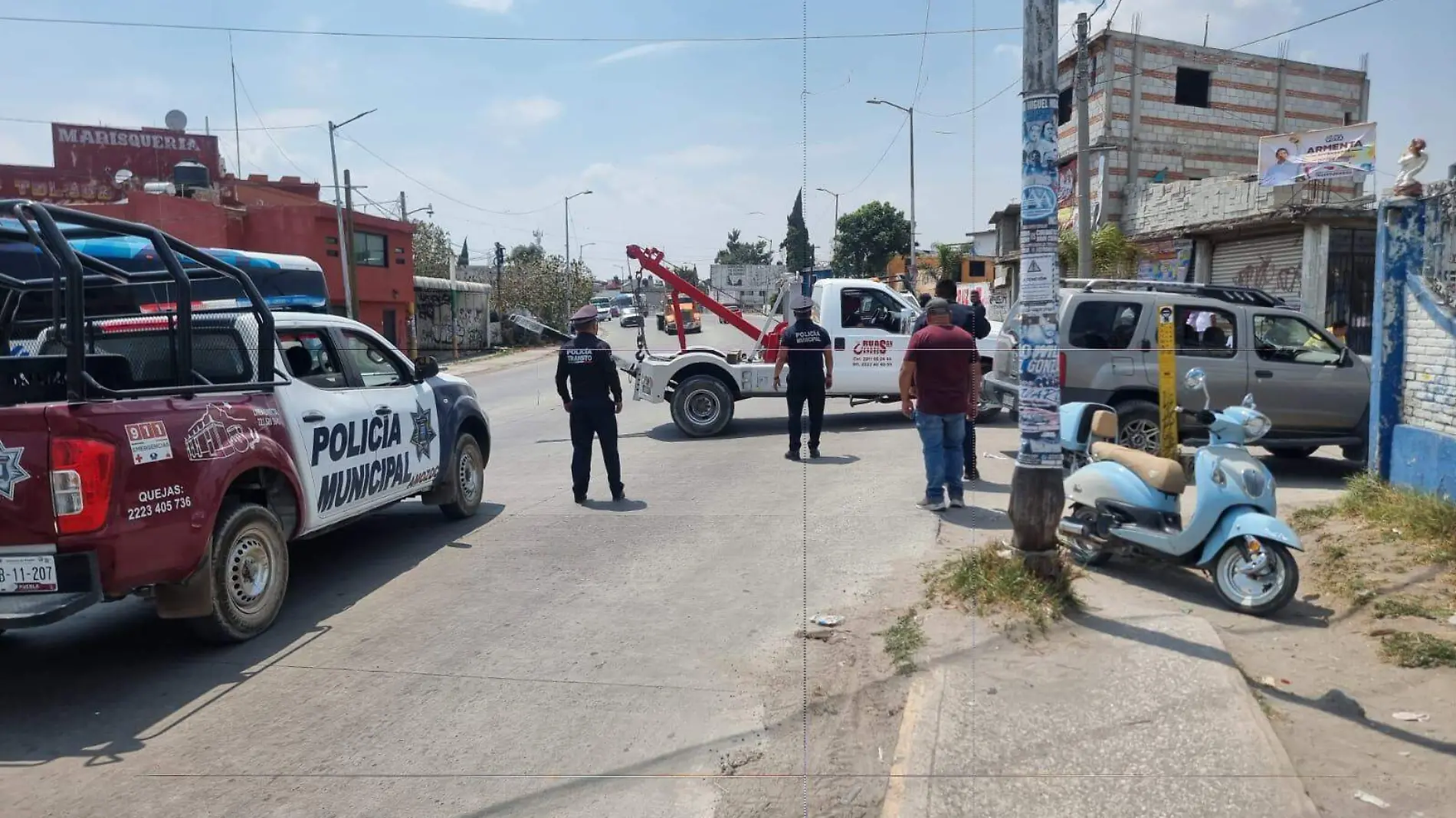 Balean a brigadistas de Margarito de la Rosa, candidato a alcalde de Morena en Amozoc